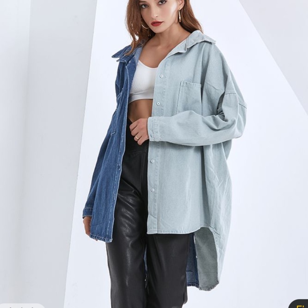 Asymmetrical Jean Jacket